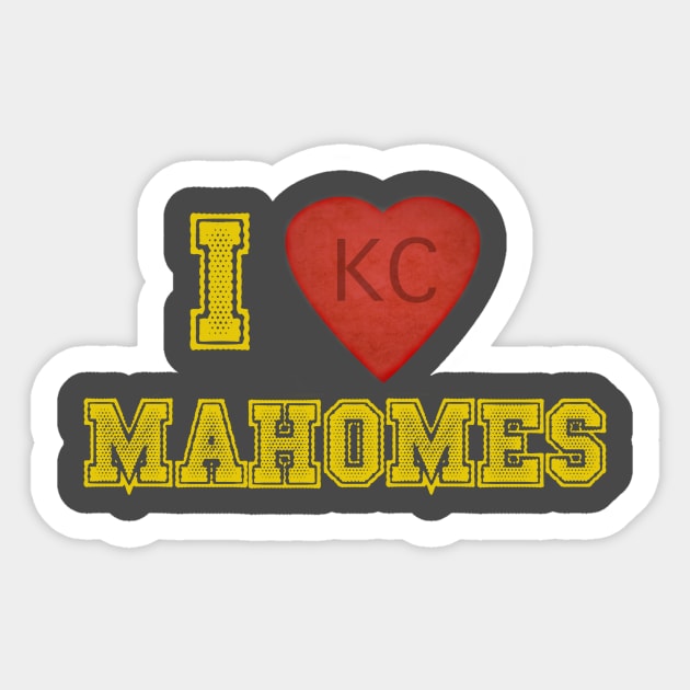 I love Mahomes! Sticker by amberdawn1023